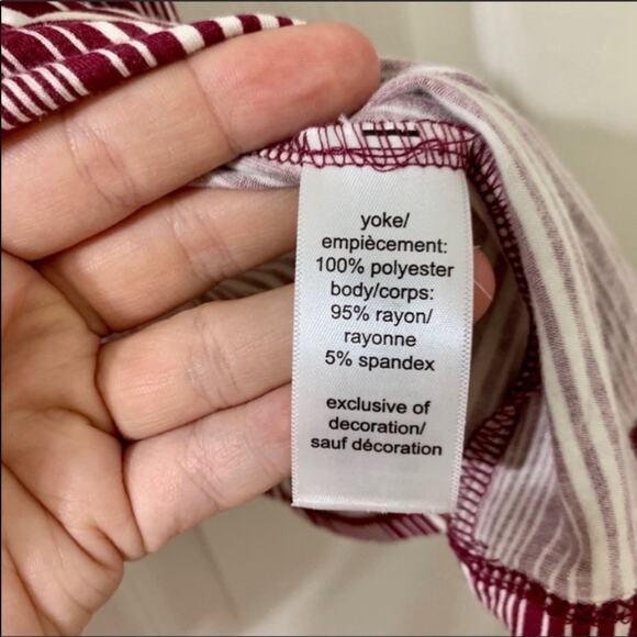 MAURICES Boho Cranberry Sleeveless Blouse Embellished Accents Size Medium - Picture 4 of 8